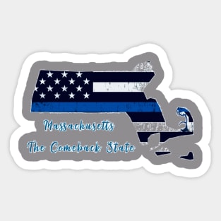 Massachusetts-The Comeback State Sticker